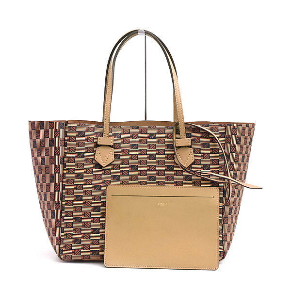 モロー パリ バッグ レディース メンズ ヴァンセンヌ MM リバーシブル トートバッグ カーフ ブラウン MOREAU PARIS M098 中古