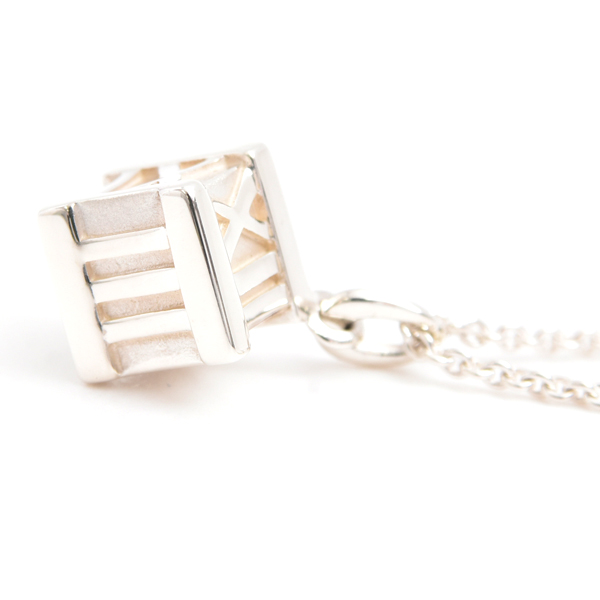 ティファニー ネックレス レディース アトラス キューブ ネックレス シルバー  TIFFANY SV925 中古