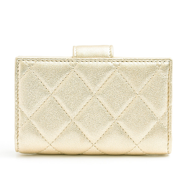 シャネル 財布 レディース マトラッセ クラシック スモールウォレット ラムスキン CHANEL AP1991 中古