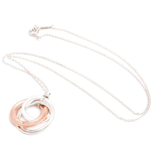 ティファニー ネックレス レディース 1837 インターロッキング サークル ネックレス シルバー TIFFANY SV925 中古