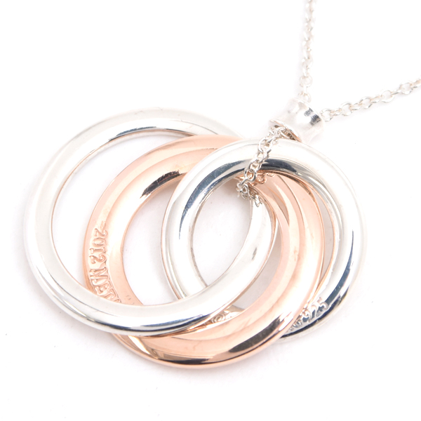 ティファニー ネックレス レディース 1837 インターロッキング サークル ネックレス シルバー TIFFANY SV925 中古