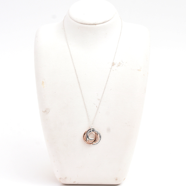 ティファニー ネックレス レディース 1837 インターロッキング サークル ネックレス シルバー TIFFANY SV925 中古