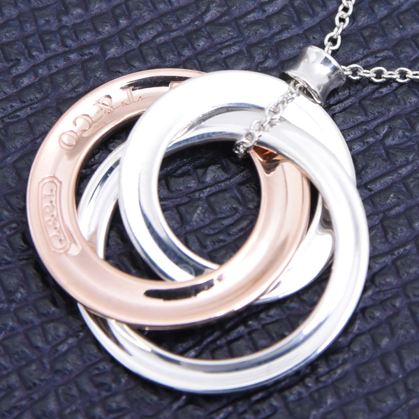 ティファニー ネックレス レディース 1837 インターロッキング サークル ネックレス シルバー TIFFANY SV925 中古