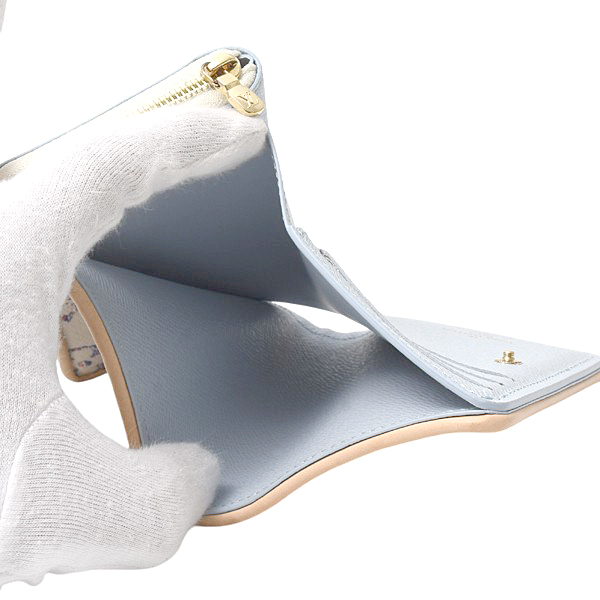 ルイヴィトン 財布 レディース モノグラムジャガード ポルトフォイユ ルー 2つ折り財布 ホワイト M83500 Louis Vuitton 中古