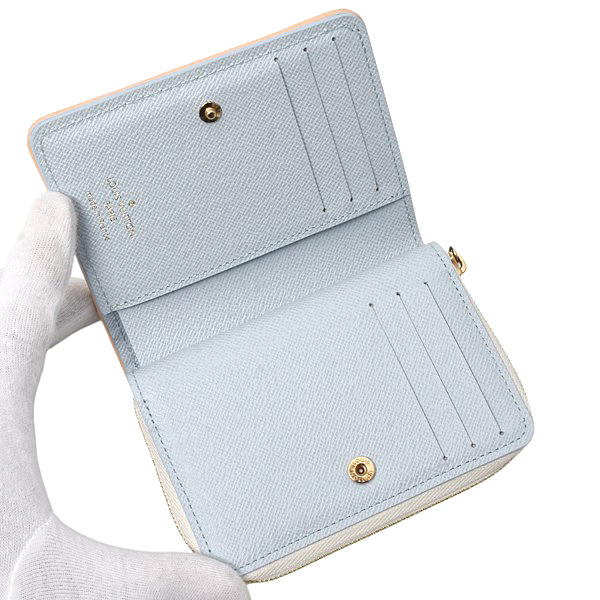 ルイヴィトン 財布 レディース モノグラムジャガード ポルトフォイユ ルー 2つ折り財布 ホワイト M83500 Louis Vuitton 中古