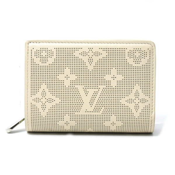 ルイヴィトン ポルトフォイユクレア モノグラムマヒナ 二つ折り財布 コンパクトウォレット クオーツ M83075 Louis Vuitton 中古