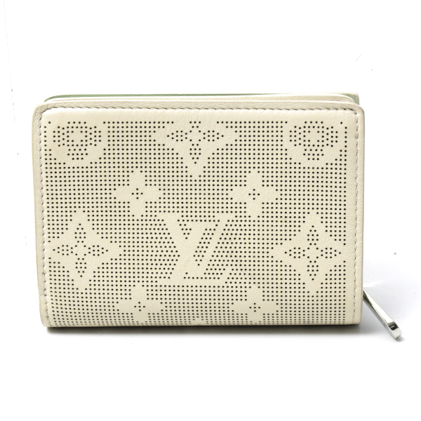ルイヴィトン ポルトフォイユクレア モノグラムマヒナ 二つ折り財布 コンパクトウォレット クオーツ M83075 Louis Vuitton 中古