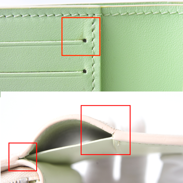 ルイヴィトン ポルトフォイユクレア モノグラムマヒナ 二つ折り財布 コンパクトウォレット クオーツ M83075 Louis Vuitton 中古