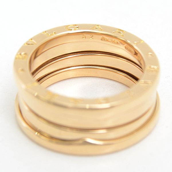 ブルガリ 指輪 レディース メンズ ビーゼロワン B-ZERO1 リング 52号 イエローゴールド BVLGARI 750YG　中古