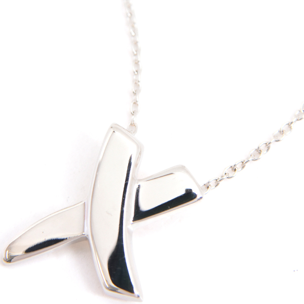 ティファニー ネックレス レディース パロマピカソ キス ネックレス シルバー TIFFANY SV925 中古