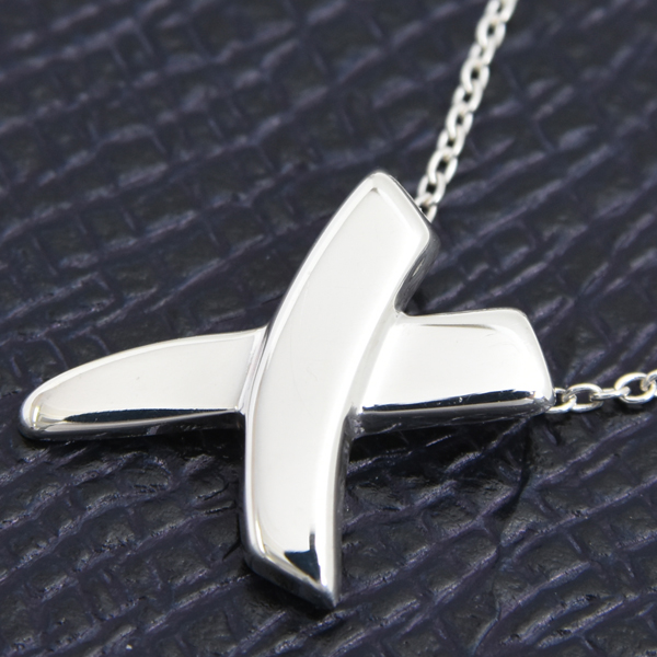 ティファニー ネックレス レディース パロマピカソ キス ネックレス シルバー TIFFANY SV925 中古