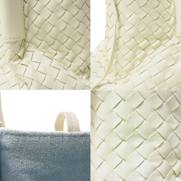 ボッテガヴェネタ バッグ レディース カーフ スモール ピナコテーカ イントレチャート ショルダーバッグ シーソルト/アイス カーフ BOTTEGA VENETA 中古