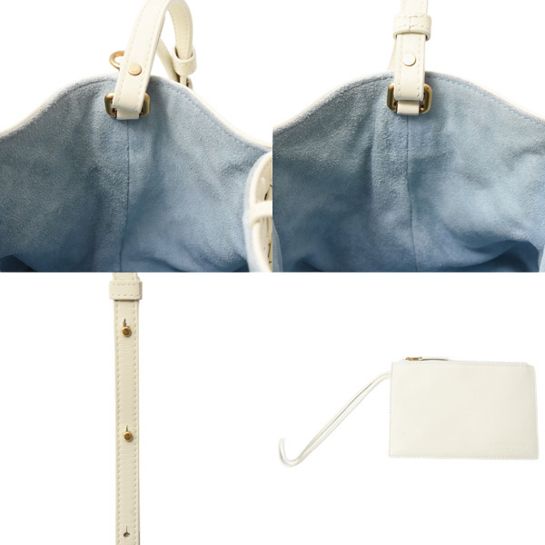 ボッテガヴェネタ バッグ レディース カーフ スモール ピナコテーカ イントレチャート ショルダーバッグ シーソルト/アイス カーフ BOTTEGA VENETA 中古