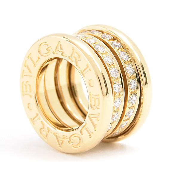 ブルガリ ペンダント レディース メンズ ビーゼロワン B-ZERO1 ダイヤ ペンダントトップ イエローゴールド 750YG BVLGARI 中古