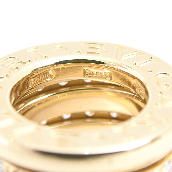 ブルガリ ペンダント レディース メンズ ビーゼロワン B-ZERO1 ダイヤ ペンダントトップ イエローゴールド 750YG BVLGARI 中古