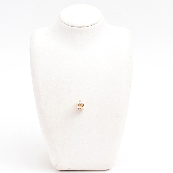 ブルガリ ペンダント レディース メンズ ビーゼロワン B-ZERO1 ダイヤ ペンダントトップ イエローゴールド 750YG BVLGARI 中古