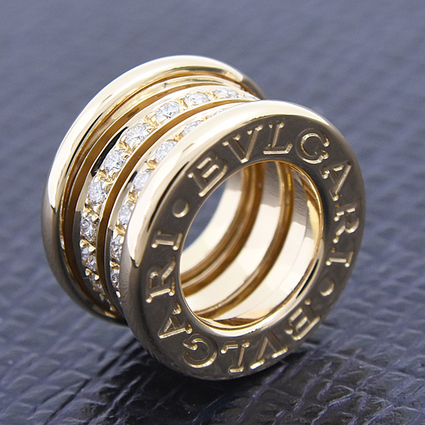 ブルガリ ペンダント レディース メンズ ビーゼロワン B-ZERO1 ダイヤ ペンダントトップ イエローゴールド 750YG BVLGARI 中古