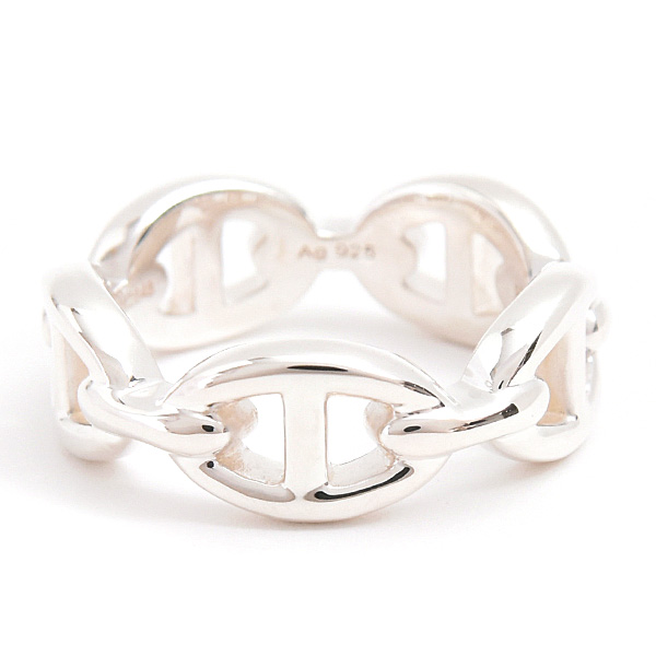 エルメス 指輪 レディース シェーヌダンクル アンシュネ PM 53号 実寸13号 シルバー SV925 HERMES 中古