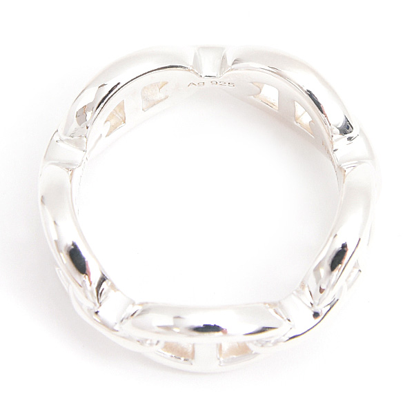 エルメス 指輪 レディース シェーヌダンクル アンシュネ PM 53号 実寸13号 シルバー SV925 HERMES 中古