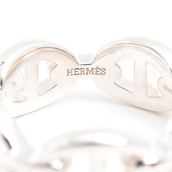 エルメス 指輪 レディース シェーヌダンクル アンシュネ PM 53号 実寸13号 シルバー SV925 HERMES 中古