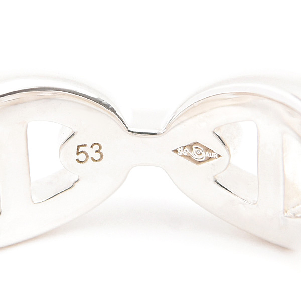 エルメス 指輪 レディース シェーヌダンクル アンシュネ PM 53号 実寸13号 シルバー SV925 HERMES 中古