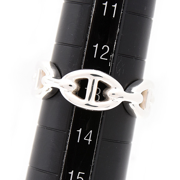 エルメス 指輪 レディース シェーヌダンクル アンシュネ PM 53号 実寸13号 シルバー SV925 HERMES 中古