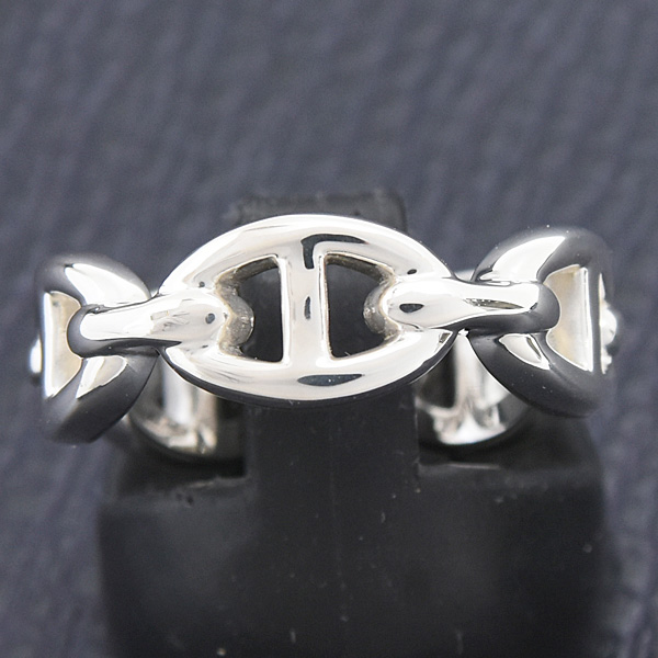 エルメス 指輪 レディース シェーヌダンクル アンシュネ PM 53号 実寸13号 シルバー SV925 HERMES 中古