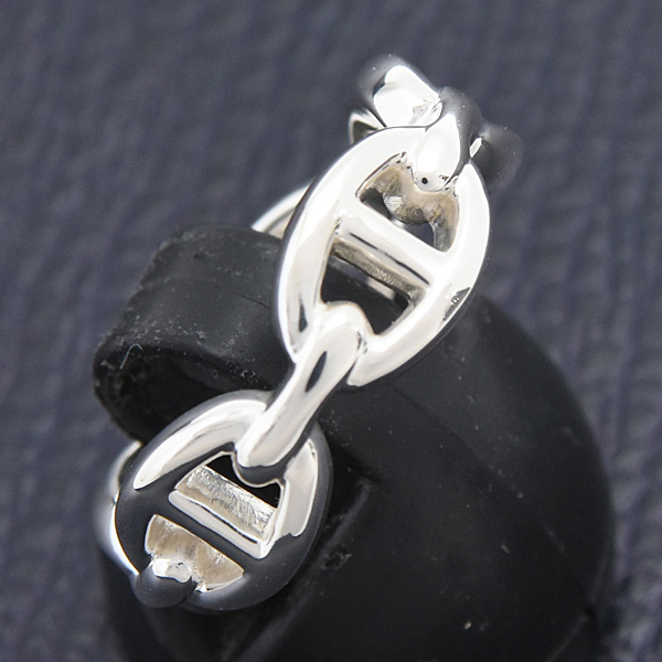 エルメス 指輪 レディース シェーヌダンクル アンシュネ PM 53号 実寸13号 シルバー SV925 HERMES 中古