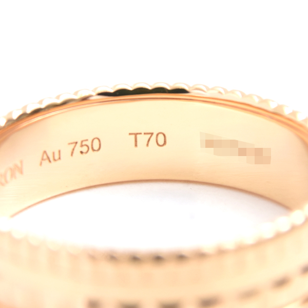 ブシュロン 指輪 メンズ キャトルラディアント スモール リング 70号 保証書付 ゴールド BOUCHERON 750YG 中古