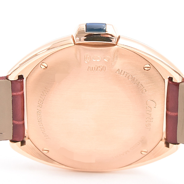 カルティエ 時計 レディース クレ ドゥ カルティエ 31mm ダイヤベゼル 自動巻 シルバー文字盤 ピンクゴールド 750PG Cartier WJCL0047 中古