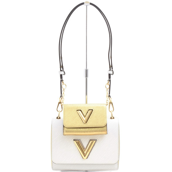 ルイヴィトン バッグ レディース ツイストPM エピ ホワイト レザー LOUIS VUITTON M59886 中古