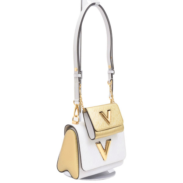 ルイヴィトン バッグ レディース ツイストPM エピ ホワイト レザー LOUIS VUITTON M59886 中古