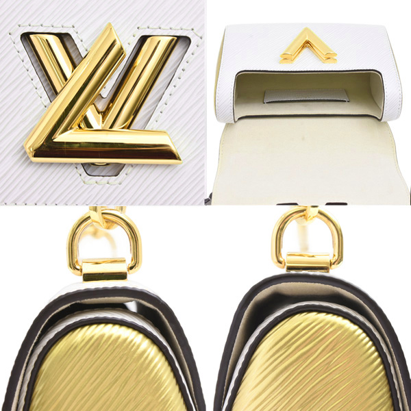 ルイヴィトン バッグ レディース ツイストPM エピ ホワイト レザー LOUIS VUITTON M59886 中古