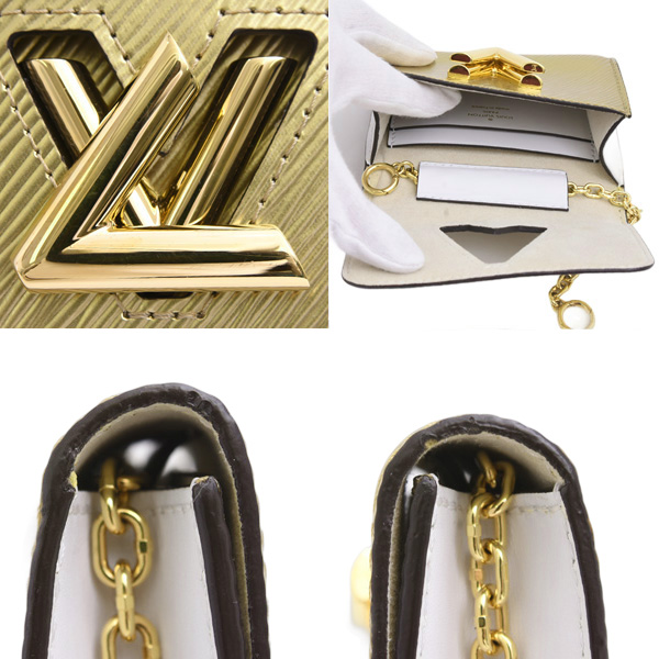 ルイヴィトン バッグ レディース ツイストPM エピ ホワイト レザー LOUIS VUITTON M59886 中古