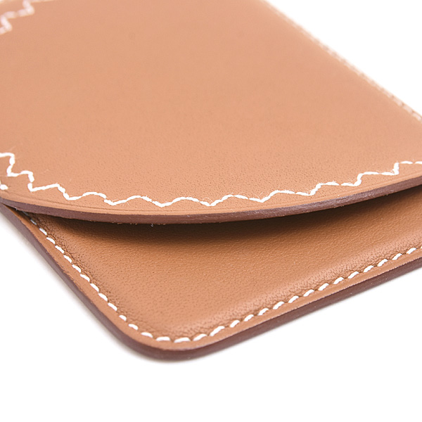 エルメス カードケース メンズ レディース エマン エリッソン ハリネズミ B刻 マグセーフ マグネット ゴールド スイフト HERMES 中古