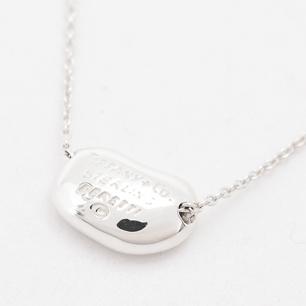 ティファニー ネックレス レディース ビーン デザイン ペンダント スターリングシルバー エルサ ペレッティ SV925 TIFFANY 中古