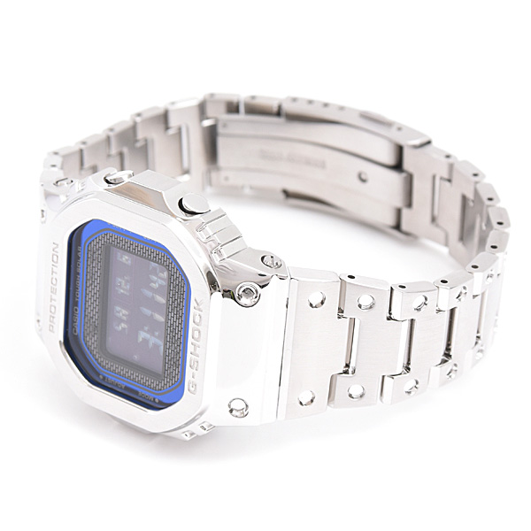 カシオ 時計 メンズ G-SHOCK Gショック フルメタル 5000シリーズ ソーラー発電式 ステンレス デジタル文字盤 CASIO GMW-B5000D-2JF 中古