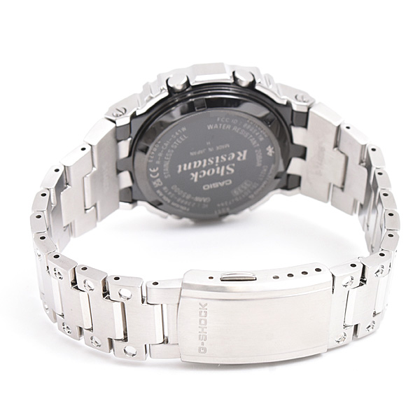 カシオ 時計 メンズ G-SHOCK Gショック フルメタル 5000シリーズ ソーラー発電式 ステンレス デジタル文字盤 CASIO GMW-B5000D-2JF 中古