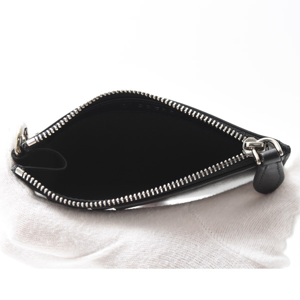 バーバリー カードケース メンズ コインケース ユニバーサルパスポートコレクション ブラック ショルダーストラップ ブラック レザー BURBERRY 8051832 中古