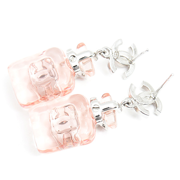 シャネル ピアス レディース パフューム ボトル ラインストーン B23S ピンク CHANEL 中古