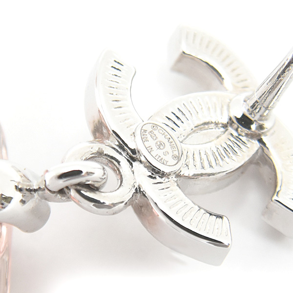 シャネル ピアス レディース パフューム ボトル ラインストーン B23S ピンク CHANEL 中古