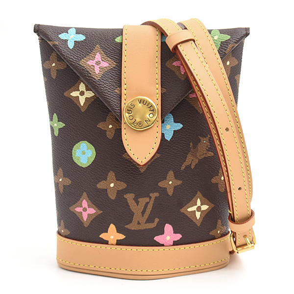 ルイヴィトン バッグ レディース エンベロップポーチ モノグラムクラギー 2WAY チョコレート ポシェット Louis Vuitton M83344 中古