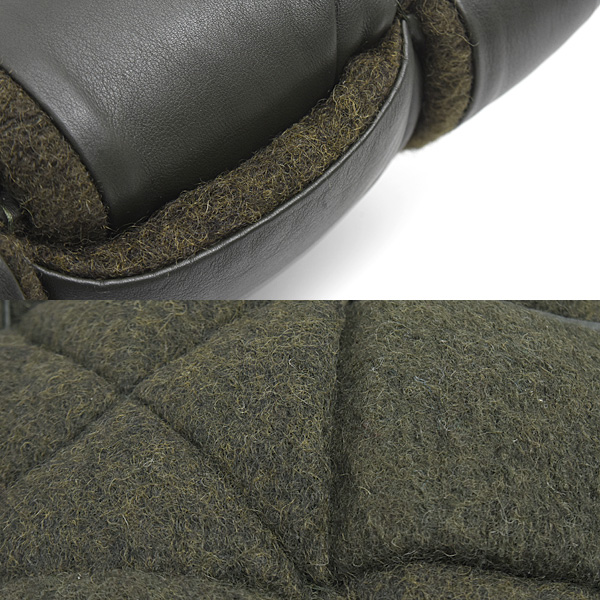 ボッテガヴェネタ バッグ メンズ ドキュメントケース マキシイントレチャート セカンドバッグ ラムスキン ダークカーキ BOTTEGA VENETA 641039 中古