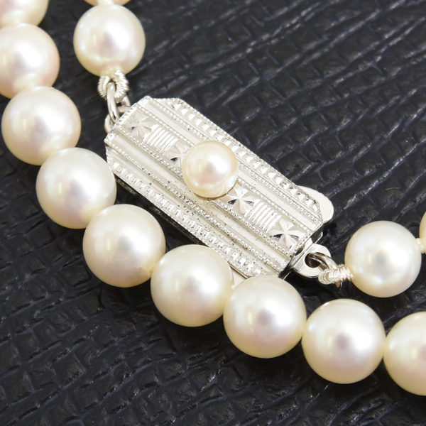 ミキモト ネックレス レディース ベビーパール ネックレス 4.9mm～5.4mm シルバー MIKIMOTO SV925 中古