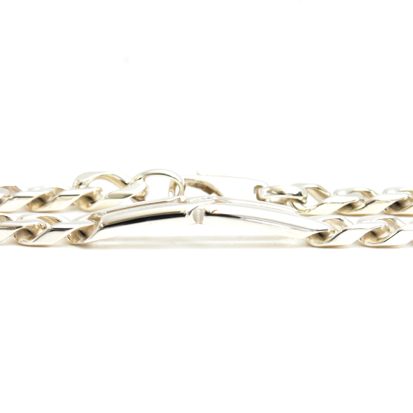 グッチ ブレス メンズ ノット インフィニティ チェーン ブレスレット 18サイズ シルバー GUCCI SV925 中古