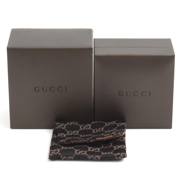 グッチ ブレス メンズ ノット インフィニティ チェーン ブレスレット 18サイズ シルバー GUCCI SV925 中古