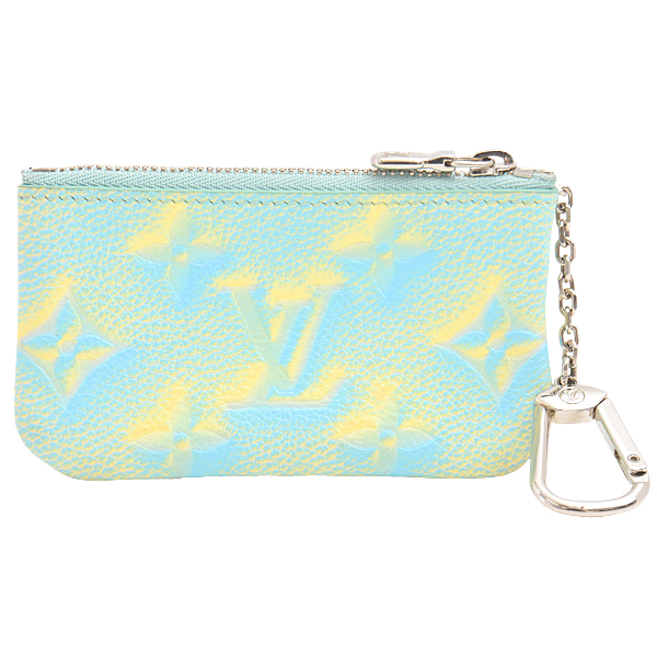 ルイヴィトン 財布 レディース メンズ ポシェットクレ サマー スターダスト モノグラムアンプラント ヴェール ドー Louis Vuitton M81297 中古