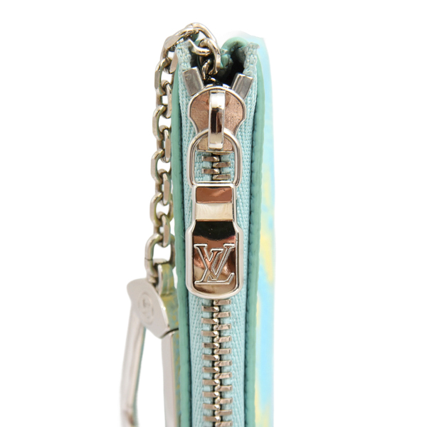 ルイヴィトン 財布 レディース メンズ ポシェットクレ サマー スターダスト モノグラムアンプラント ヴェール ドー Louis Vuitton M81297 中古