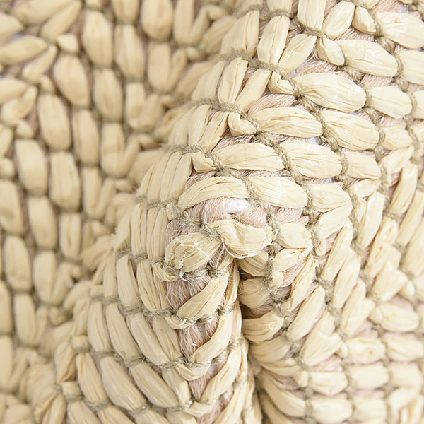 グッチ バッグ レディース パッチ スモール トートバッグ 2WAY かごバッグ ストロー ベージュ系 GUCCI 779671 中古