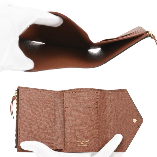 ルイヴィトン 財布 レディース ポルトフォイユ ヴィクトリーヌ モノグラム 3つ折り財布 Louis Vuitton M62472 中古